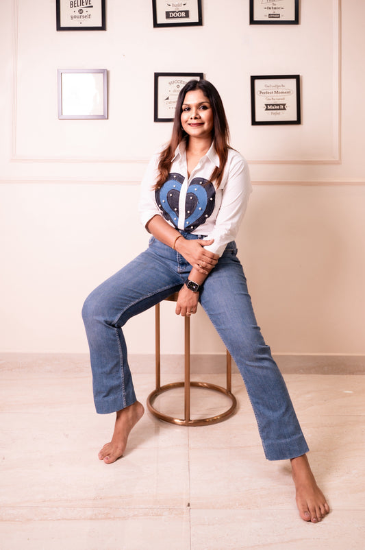 Denim Heart Shirt
