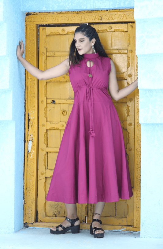 Pink Poplin Dress