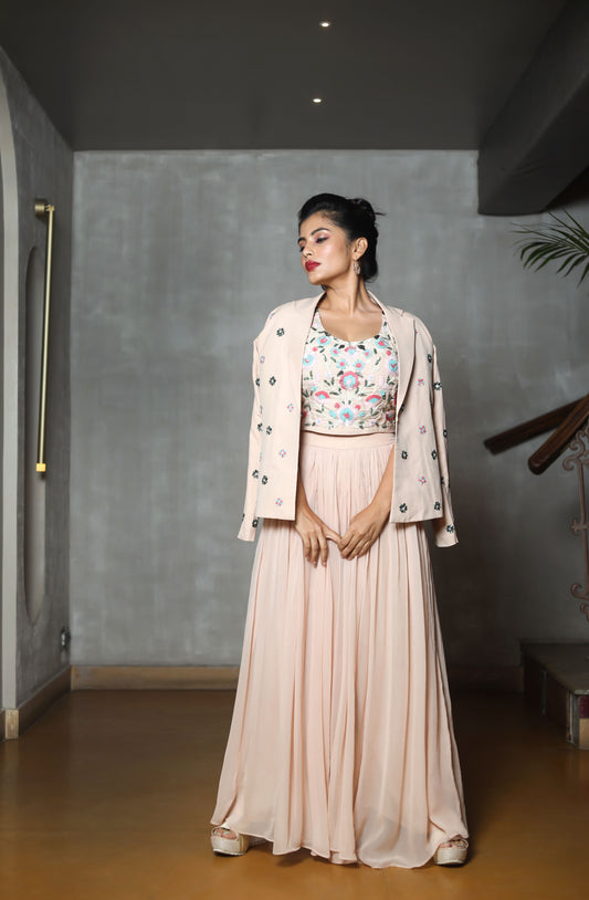 POWDER PINK PANTSUIT WITH BLAZER