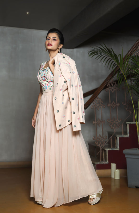 POWDER PINK PANTSUIT WITH BLAZER