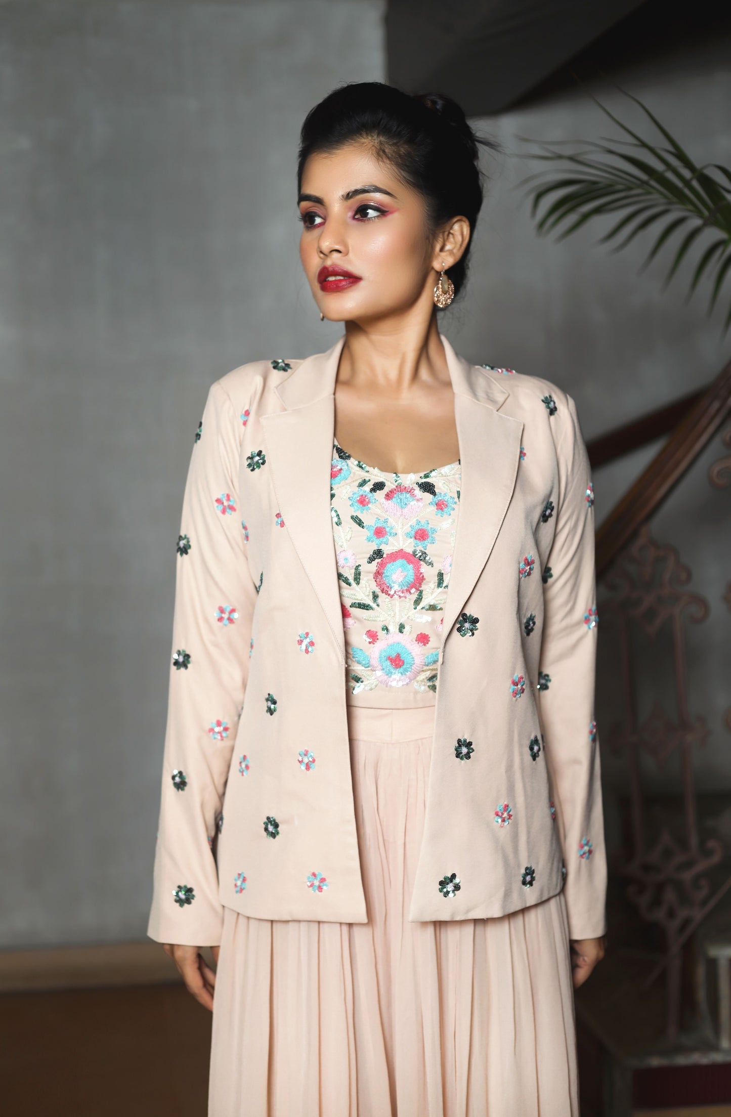 POWDER PINK PANTSUIT WITH BLAZER