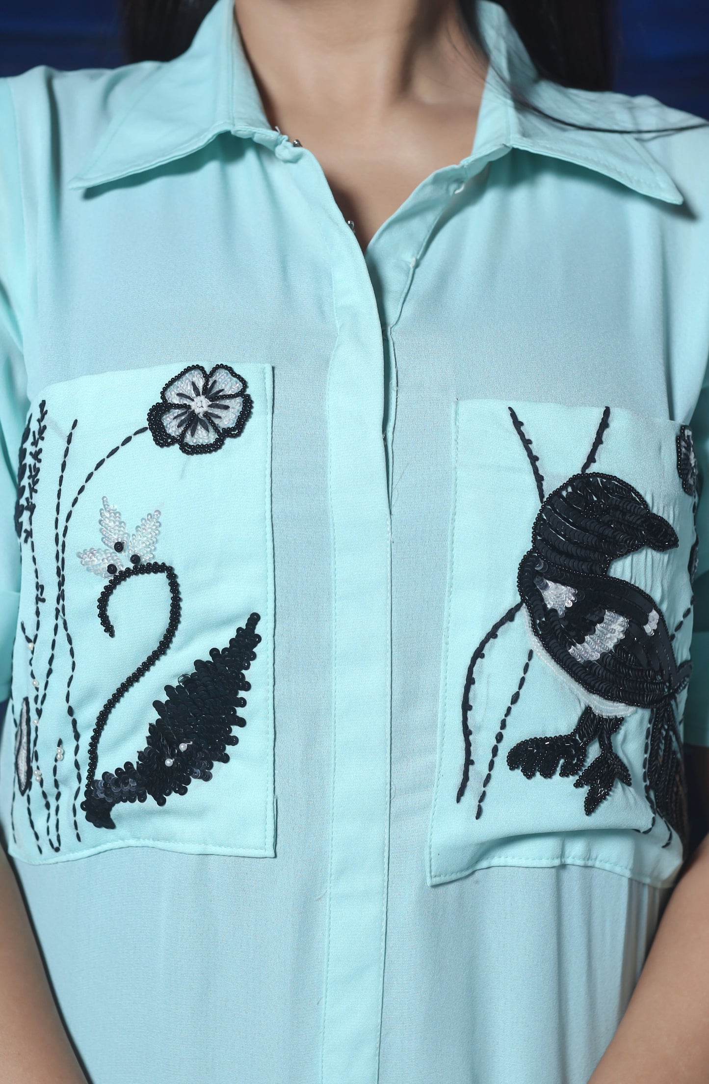 Crow Side Roughing Dress