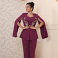 LAVENDER PURPLE CAPE JACKET CORD