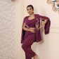 LAVENDER PURPLE CAPE JACKET CORD