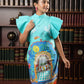 Garden print dress
