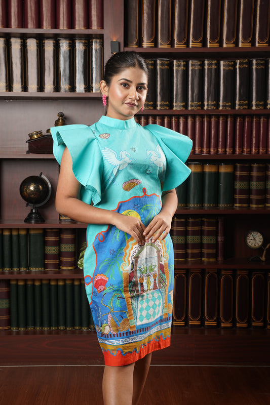 Garden print dress