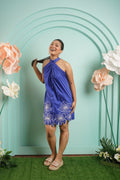 Halter flower bloom dress