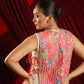 Gold drape dress with jacket