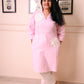 Pink Applique check tunic