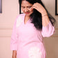 Pink Applique check tunic
