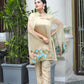 ORGANZA PANT SET WITH CAPE